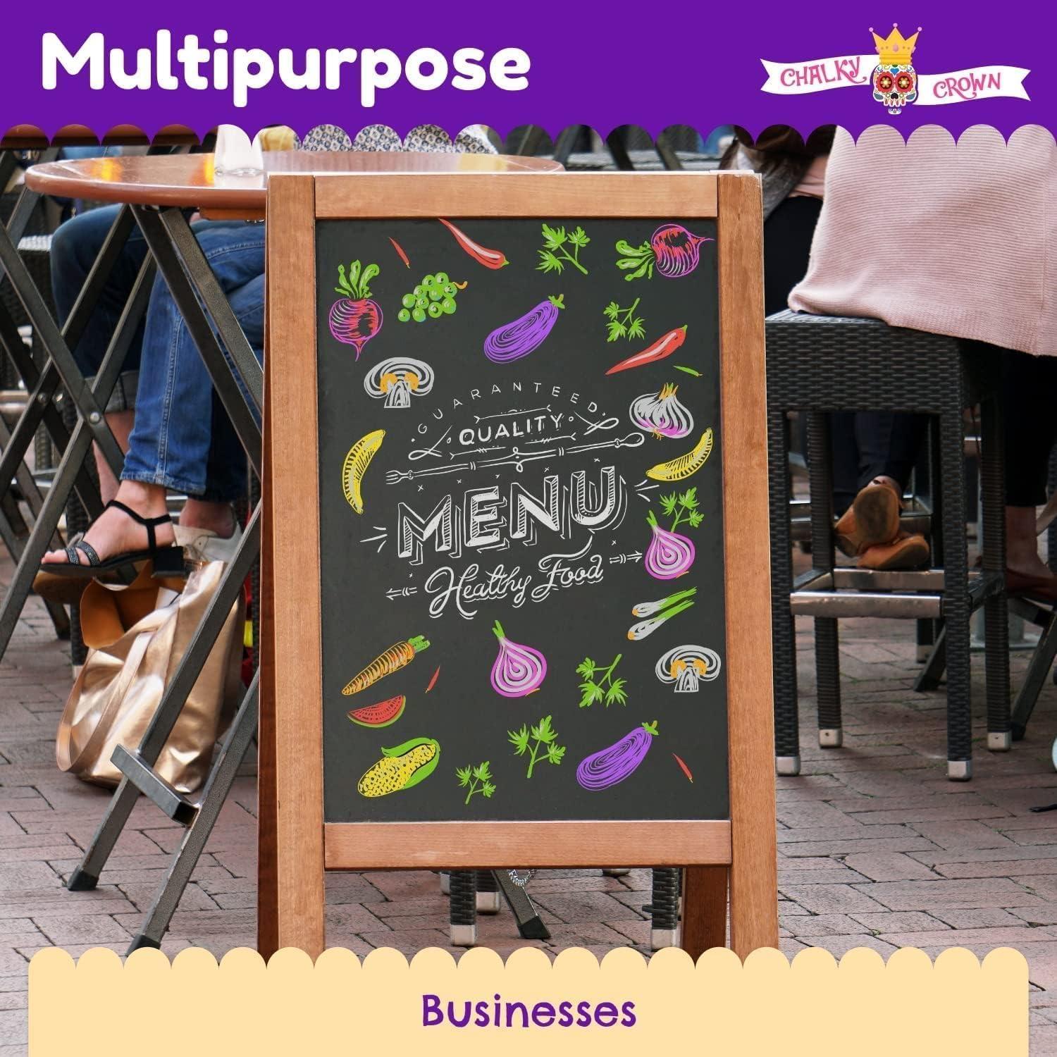 imageLiquid Chalk Markers for Blackboards  Bold Color Dry Erase Marker  Chalk Markers for Chalkboard Signs Windows Blackboard Glass  6mm Reversible Tip 8 Pack  24 Chalkboard Labels Included1mm  8 Pack