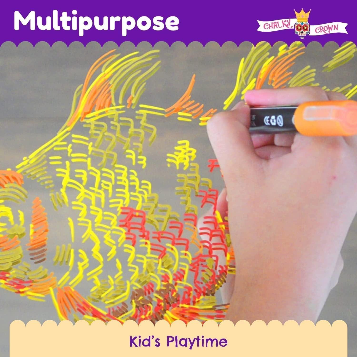 imageLiquid Chalk Markers for Blackboards  Bold Color Dry Erase Marker  Chalk Markers for Chalkboard Signs Windows Blackboard Glass  6mm Reversible Tip 8 Pack  24 Chalkboard Labels Included6mm  8 Pack