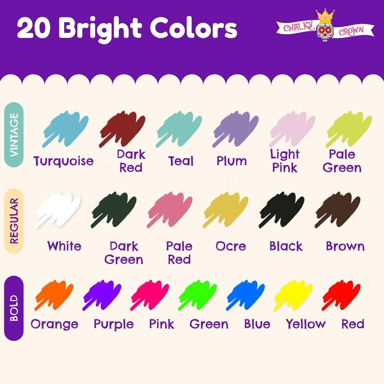 imageLiquid Chalk Markers for Blackboards  Bold Color Dry Erase Marker  Chalk Markers for Chalkboard Signs Windows Blackboard Glass  6mm Reversible Tip 8 Pack  24 Chalkboard Labels Included6mm  20 Pack