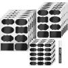 image156 Premium Chalkboard Labels with Erasable White Chalk Marker Included  Chalk Board Mason Jar Labels  Removable Blackboard Sticker Label for Jars 3 Sizes156 Pack