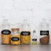 image156 Premium Chalkboard Labels with Erasable White Chalk Marker Included  Chalk Board Mason Jar Labels  Removable Blackboard Sticker Label for Jars 3 Sizes156 Pack