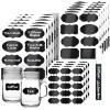 image156 Premium Chalkboard Labels with Erasable White Chalk Marker Included  Chalk Board Mason Jar Labels  Removable Blackboard Sticker Label for Jars 3 Sizes156 Pack