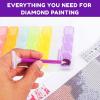 image41 Pcs Diamond Painting Accessories  Art Accessories and Tools  Diamond Painting Kits for Adults DIY with Storage Container Wax41 Pieces