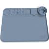 imageCHALKY CROWN  Silicone Art Mat with Cup for Crafts  Silicone Painting Mat  Thick Large Artist Mat with Cup ampamp Raised Edge for Painting 177quotx137quot  BlueBlue