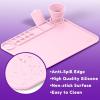 imageCHALKY CROWN  Silicone Art Mat with Cup for Crafts  Silicone Painting Mat  Thick Large Artist Mat with Cup ampamp Raised Edge for Painting 177quotx137quot  BluePink