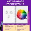 imageCHALKY CROWN  Watercolor Paper Pad  Water Color Paper Sketch Book  Large Paper for Artists White  Pack of 2 64 Sheets2 Pack