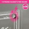 imageCHALKY CROWN Acrylic Magnetic Weekly Planner for Fridge  Menu Board for Kitchen with 8 Magnetic Markers  Weekly Meal Planner for Fridge with Grocery List ampamp Notepad  Menu Planner 145x1021 Pack