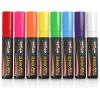 imageCHALKY CROWN Jumbo Liquid Chalk Markers  Bold Chalk Pens for Chalkboards Glass Signs  Square Reversible Tip 15mm 8 Pack