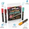 imageCHALKY CROWN Liquid Chalk Markers  Dry Erase Marker Pens  Chalk Markers for Chalkboards Signs Windows Blackboard Glass  Reversible Tip 8 Pack Vintage 6mm