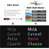 imageCHALKY CROWN Magnetic Dry Erase Menu Board for Fridge Includes 4 Liquid Chalk Markers  Weekly Meal Planner Blackboard Grocery List ampamp Notepad for Kitchen Refrigerator  Chalkboard MagnetWeekly Meal Planner