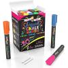 imageLiquid Chalk Markers for Blackboards  Bold Color Dry Erase Marker  Chalk Markers for Chalkboard Signs Windows Blackboard Glass  6mm Reversible Tip 8 Pack  24 Chalkboard Labels Included6mm  20 Pack