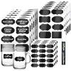 image156 Premium Chalkboard Labels with Erasable White Chalk Marker Included  Chalk Board Mason Jar Labels  Removable Blackboard Sticker Label for Jars 3 Sizes156 Pack