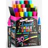 imageLiquid Chalk Markers for Blackboards  Bold Color Dry Erase Marker  Chalk Markers for Chalkboard Signs Windows Blackboard Glass  6mm Reversible Tip 8 Pack  24 Chalkboard Labels Included6mm  20 Pack