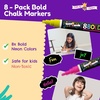 image:imageCHALKY CROWN Magnetic Dry Erase Menu Board for Fridge Weekly Meal Planner Blackboard amp Bold Liquid Chalk Markers 8 Pack  Dry Erase Marker Pens for Chalkboards Signs Windows Glass Mirrors amp more